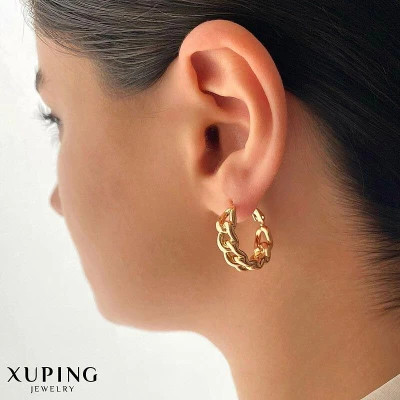 گوشواره زنانه حلقهای کارتیر برند ژوپینگ