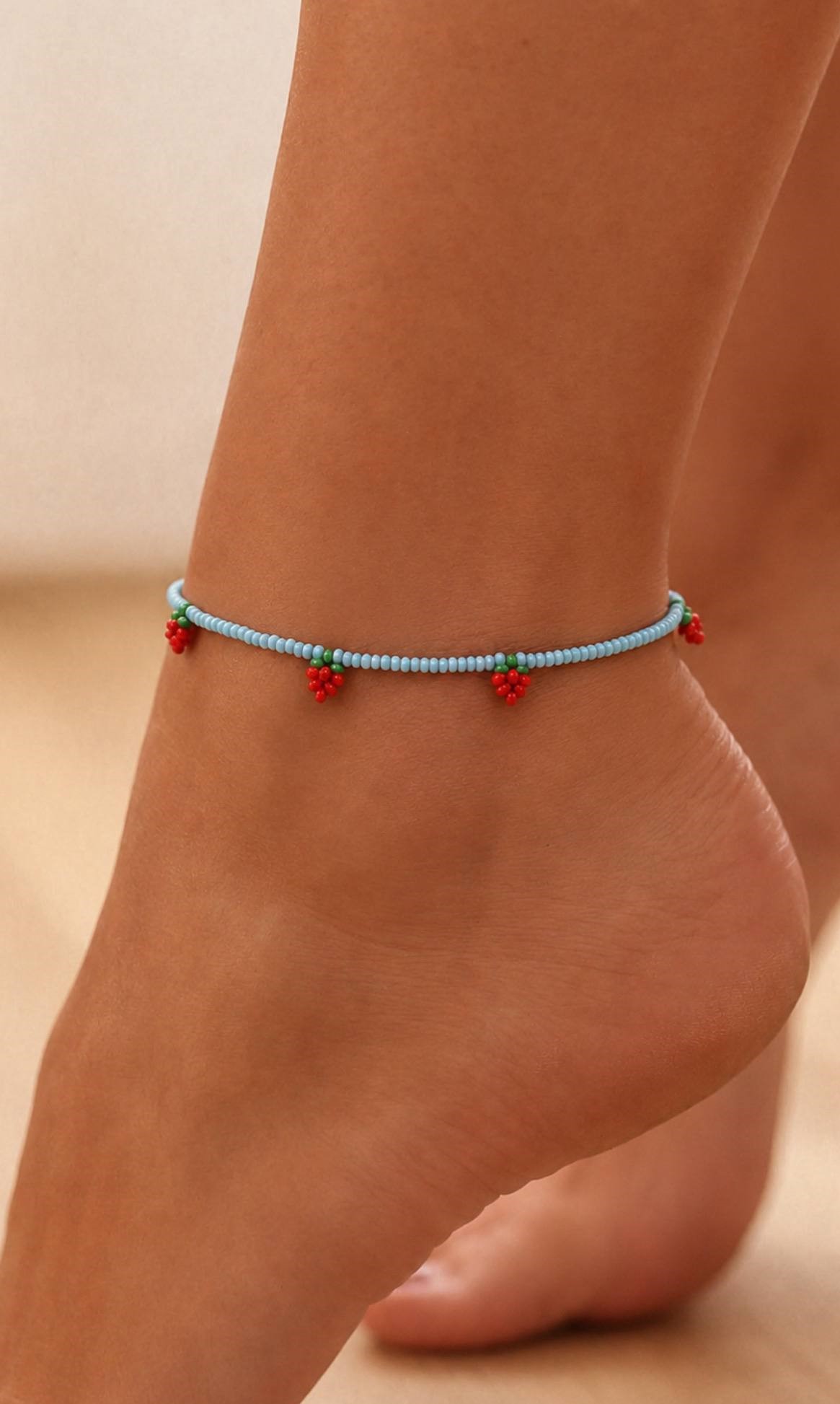 پابند منجوق توت فرنگی برند accessories